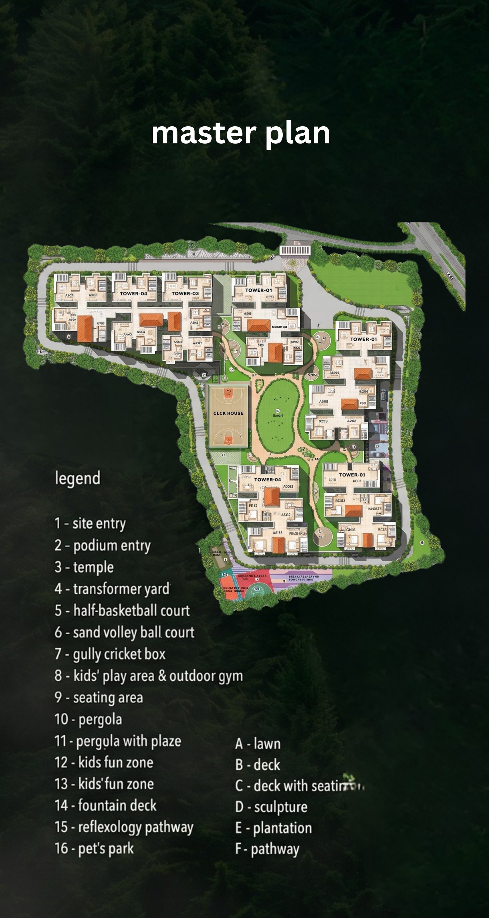 Prosperiti Homes master plan, aerial