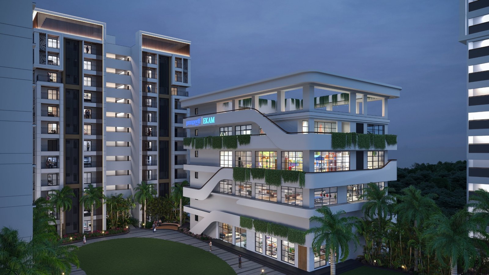 Clubhouse Exterior - Perspective View